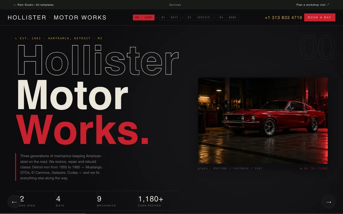 Hollister Motor Works full hero preview