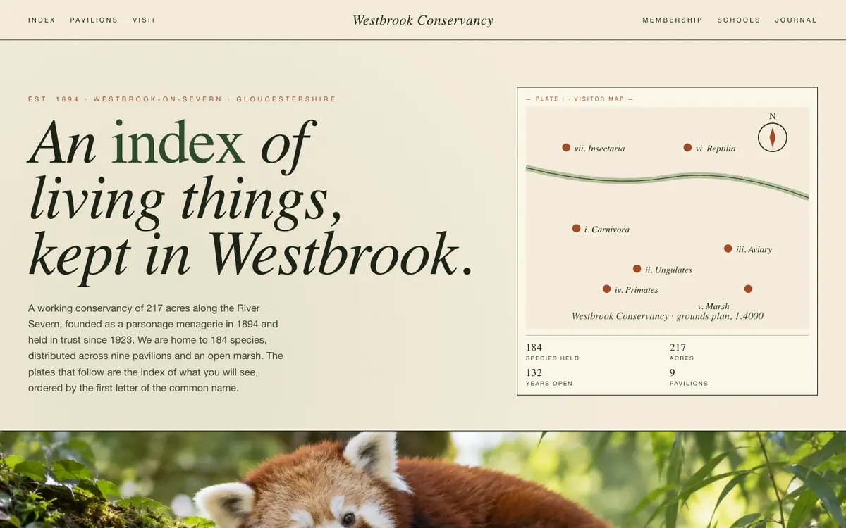 Westbrook Conservancy full hero preview